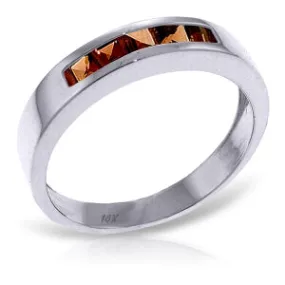 0.6 Carat 14K Solid White Gold Gloria Garnet Ring