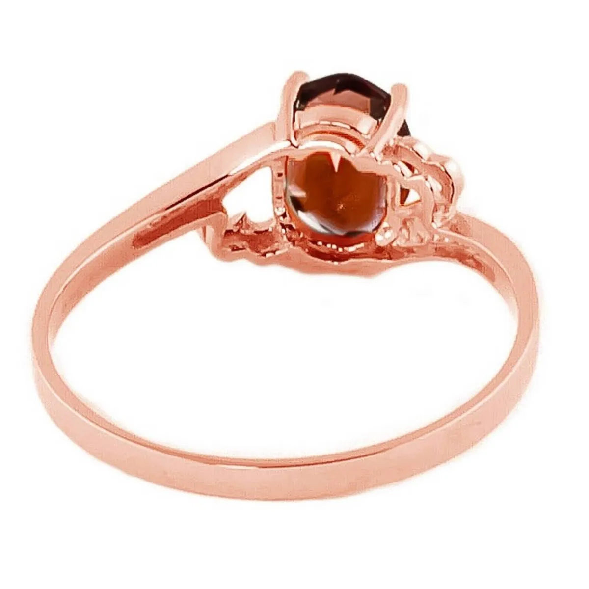 0.9 Carat 14K Solid Rose Gold Gigi Garnet Ring