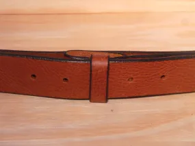 100% Real Brown 1" Inch (25mm) Leather Belt Strap