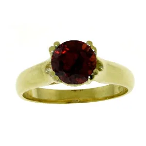 1.1 Carat 14K Solid Yellow Gold Grand Cadence Garnet Ring