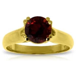 1.1 Carat 14K Solid Yellow Gold Grand Cadence Garnet Ring