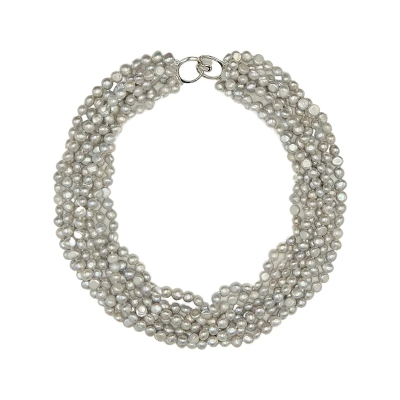 112-07 | GRAY 7-STRAND PEARL NECKLACE *NEW DESIGN*