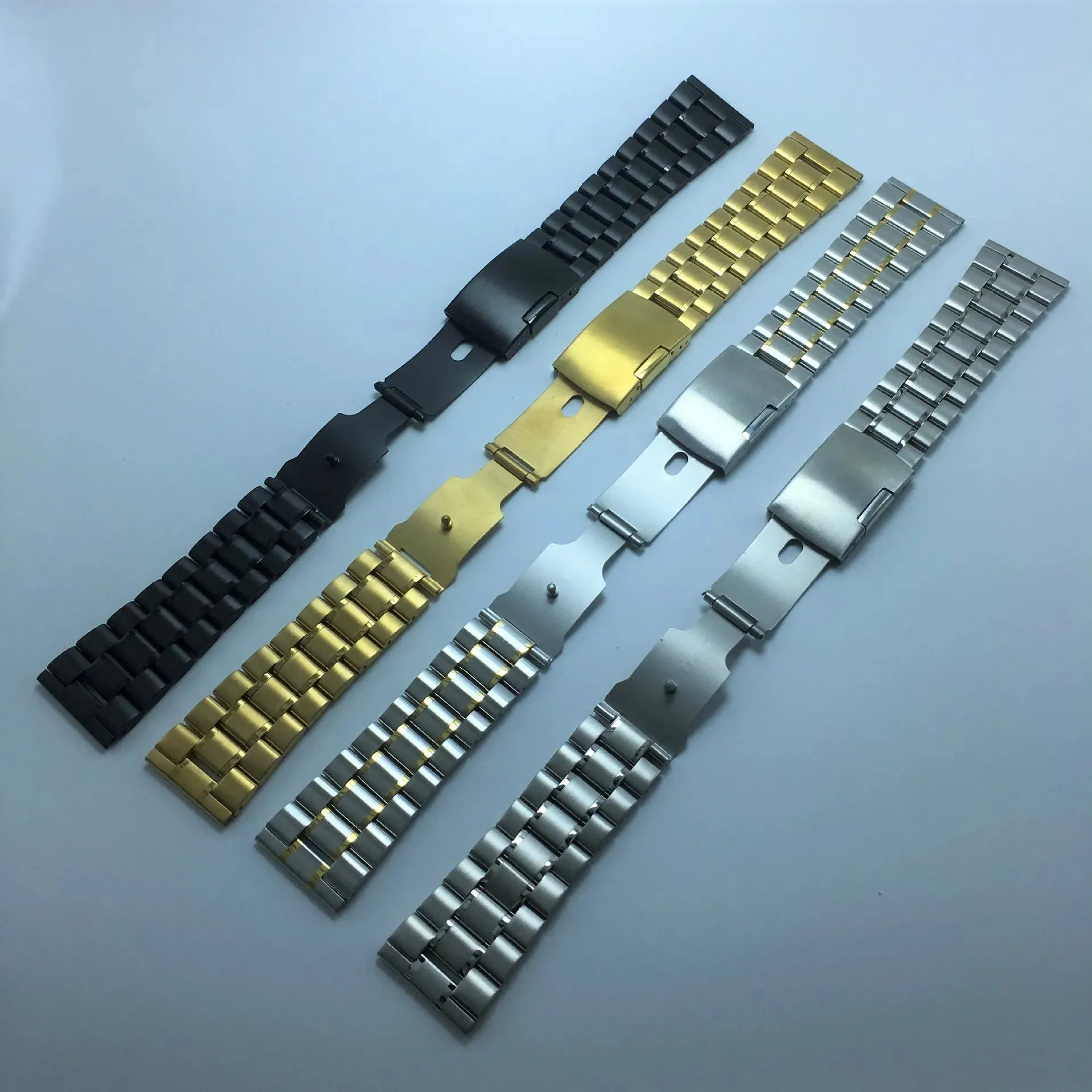 14 16 18mm 19mm 20mm 21mm 22mm 24mm 26mm Watchband Stainless Steel Bracelet Wrist Strpas For Seiko Huawei gt2 Smart Watch Band