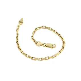 14K x 4mm Cable Chain Link Bracelet