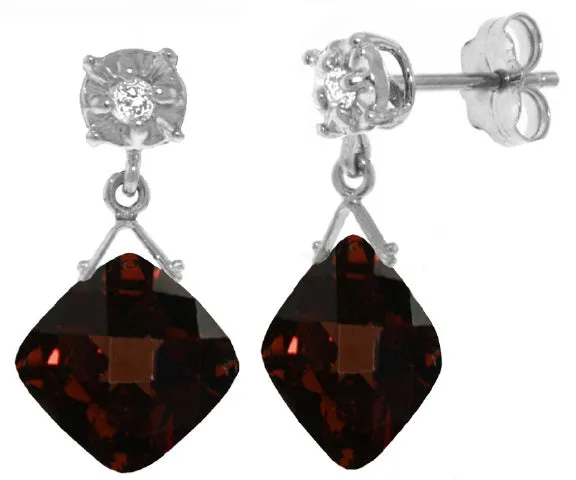 17.56 Carat 14K Solid Yellow Gold Welcome To My Life Garnet Earrings