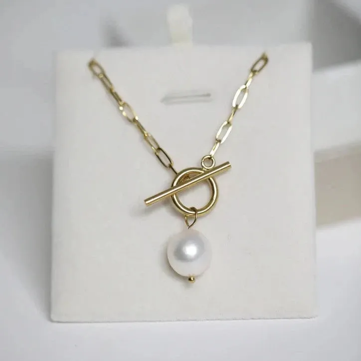 18K Gold-Filled OT Pearl Necklace