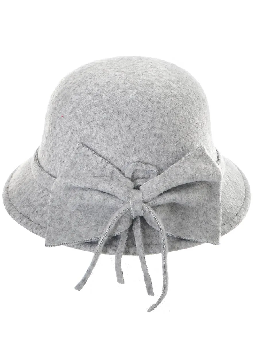 1920s Deluxe Womens Grey Cloche Hat