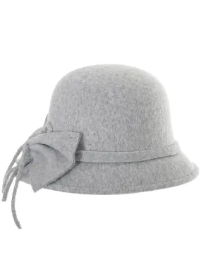 1920s Deluxe Womens Grey Cloche Hat