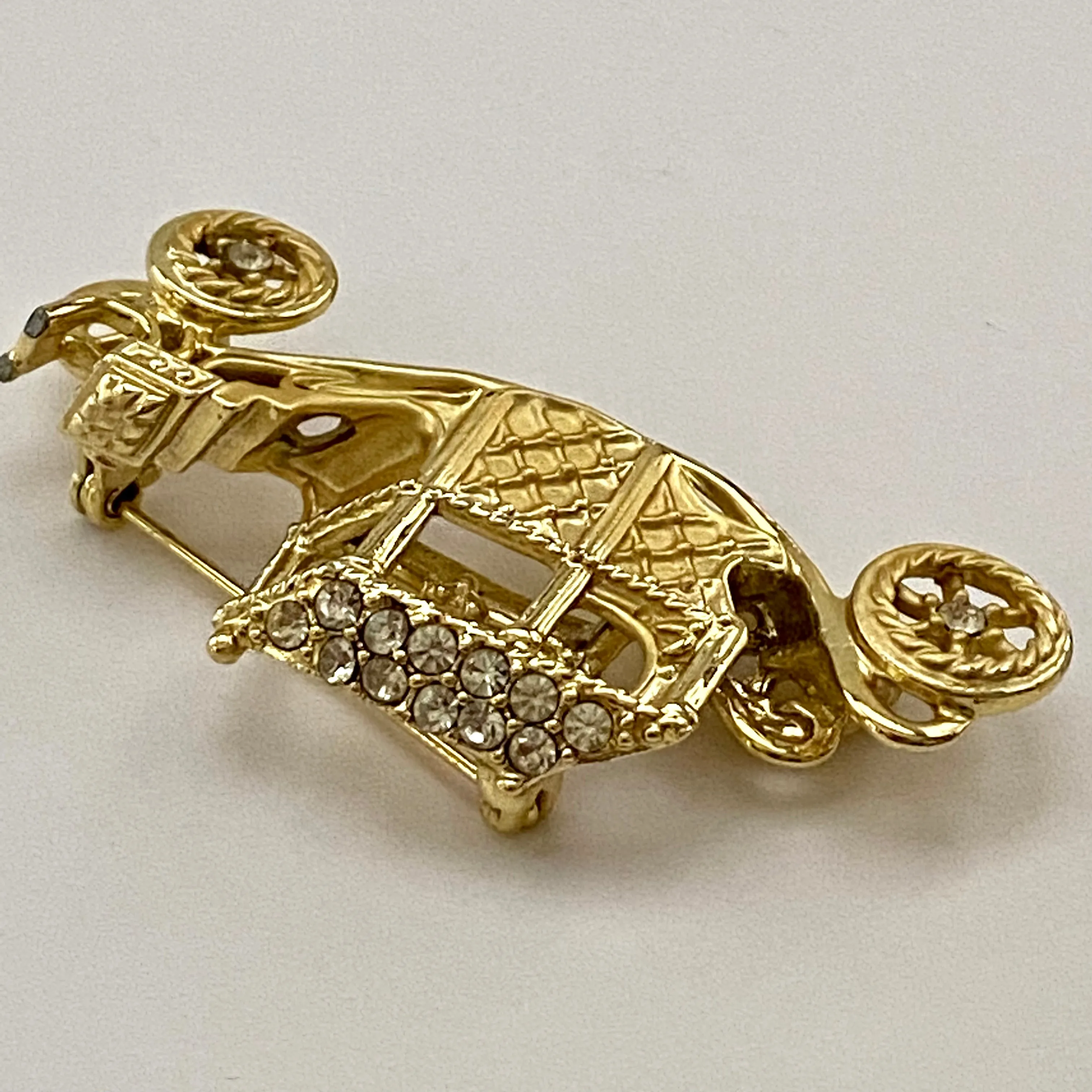 1980s AJC Vintage Car Brooch