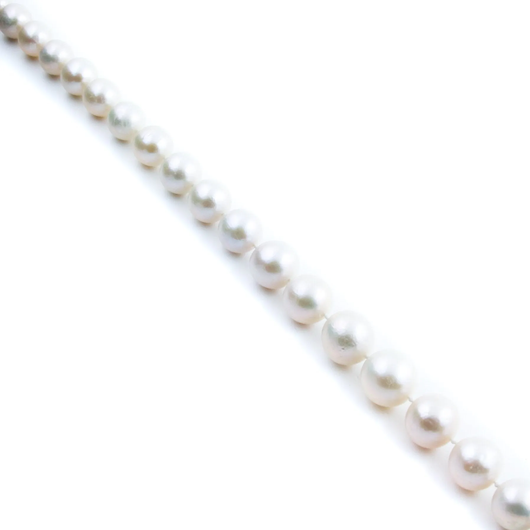 1cm White Fresh Water Pearl Necklace