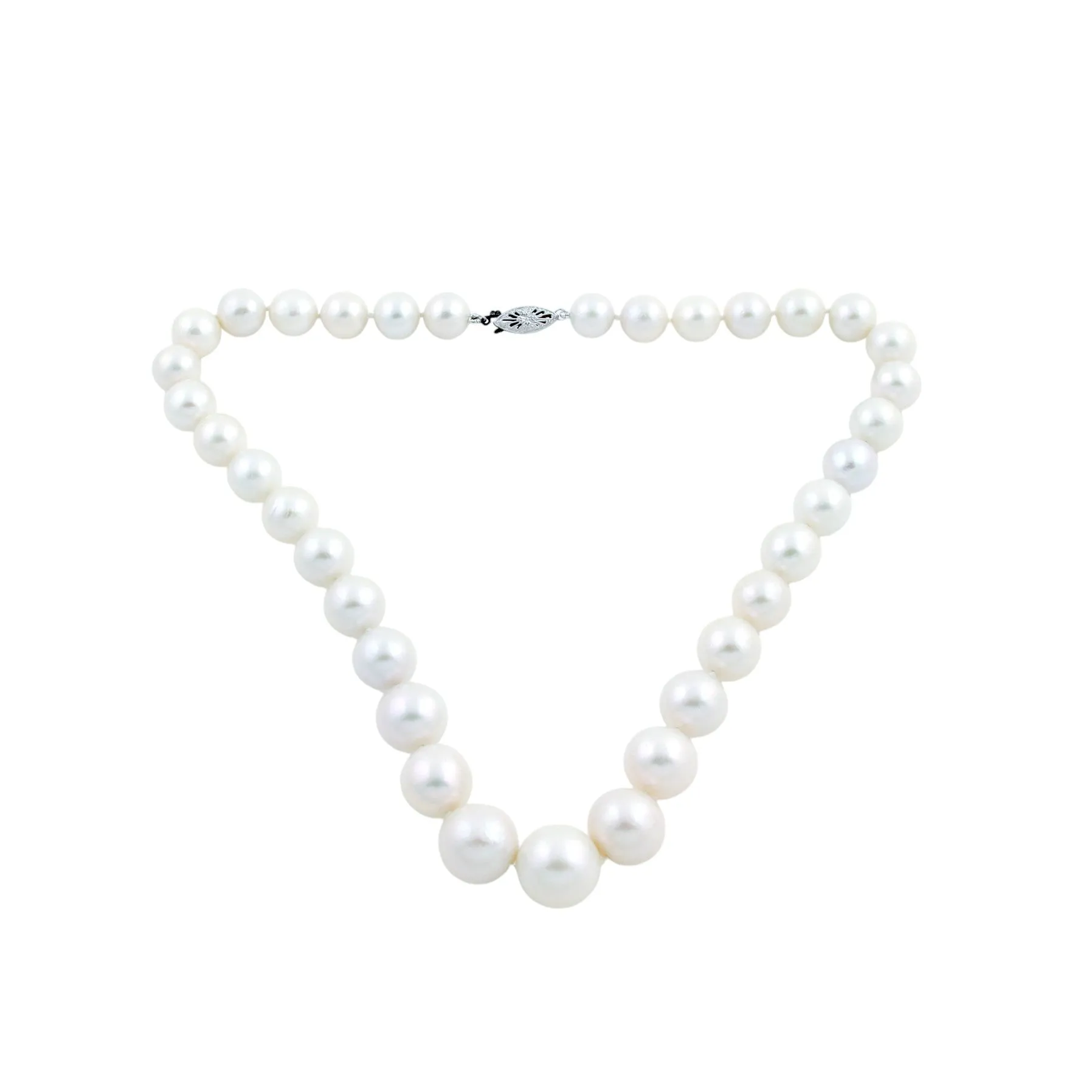 1cm White Fresh Water Pearl Necklace