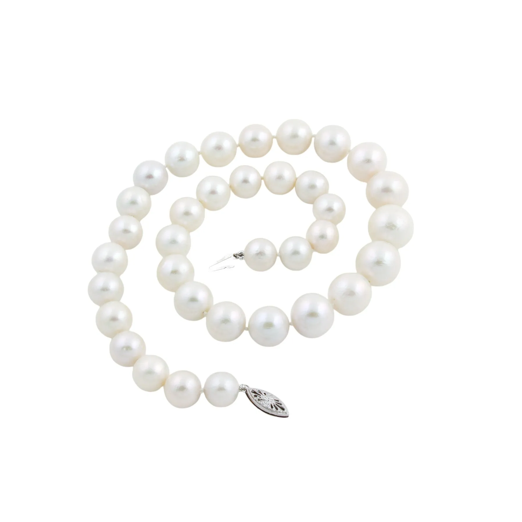 1cm White Fresh Water Pearl Necklace