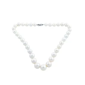 1cm White Fresh Water Pearl Necklace