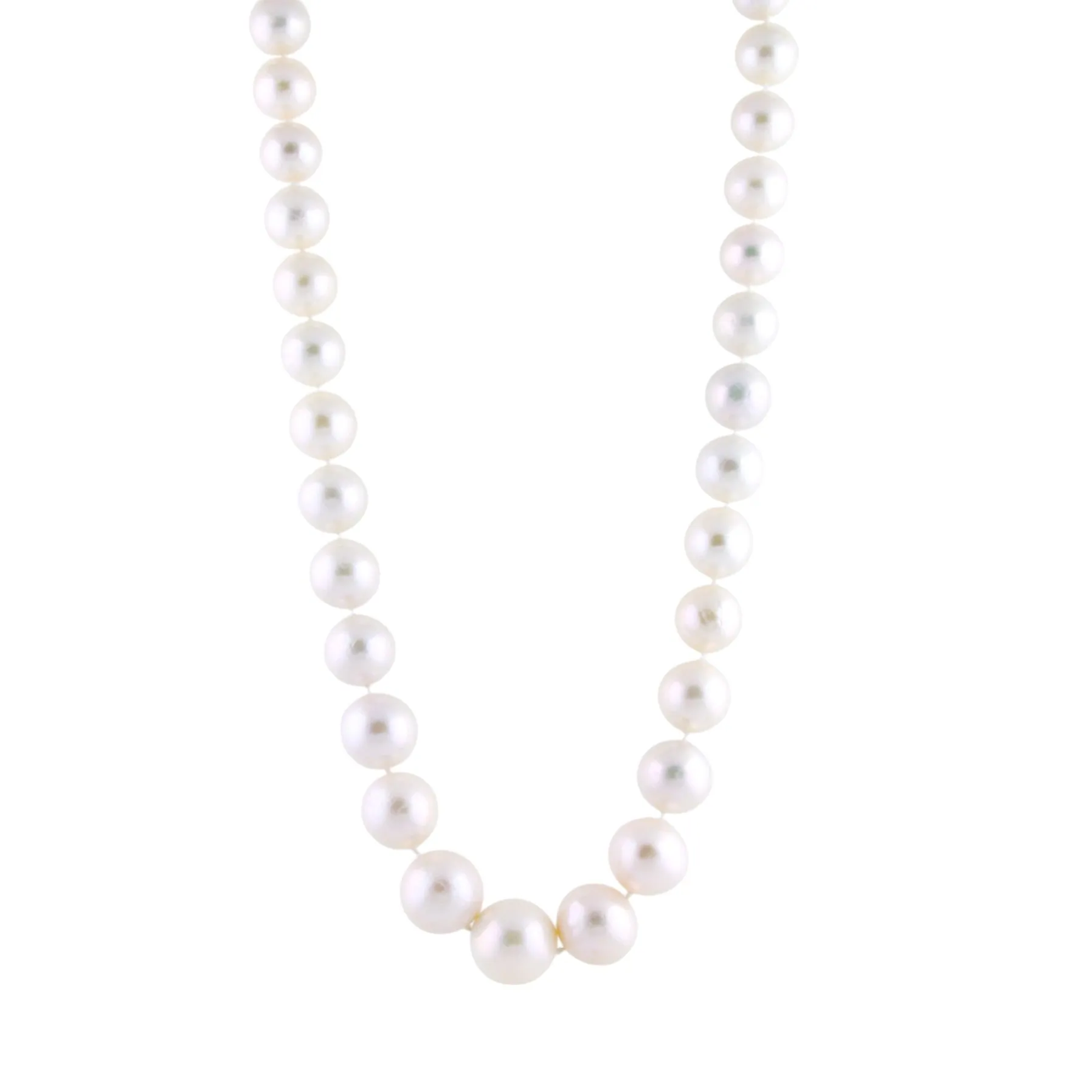 1cm White Fresh Water Pearl Necklace