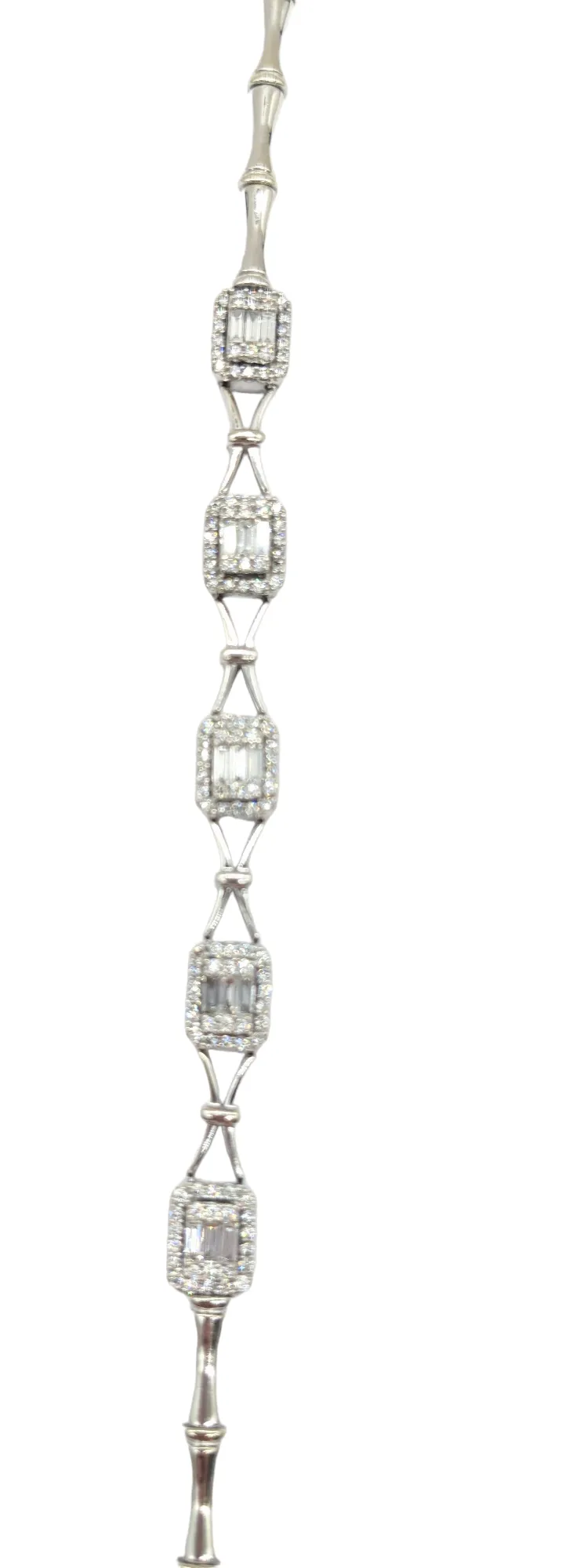 2 Carat Diamond Halo Link Bracelet