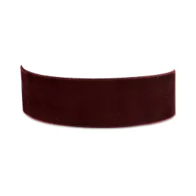 2028 Jewelry Burgundy Velvet Ribbon Choker Necklace 12"   5" Extender