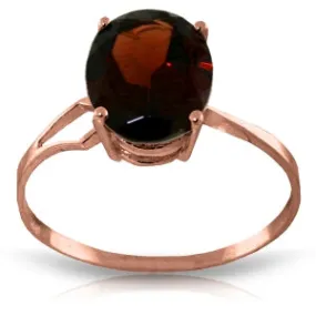 2.2 Carat 14K Solid Rose Gold Opulence Garnet Ring