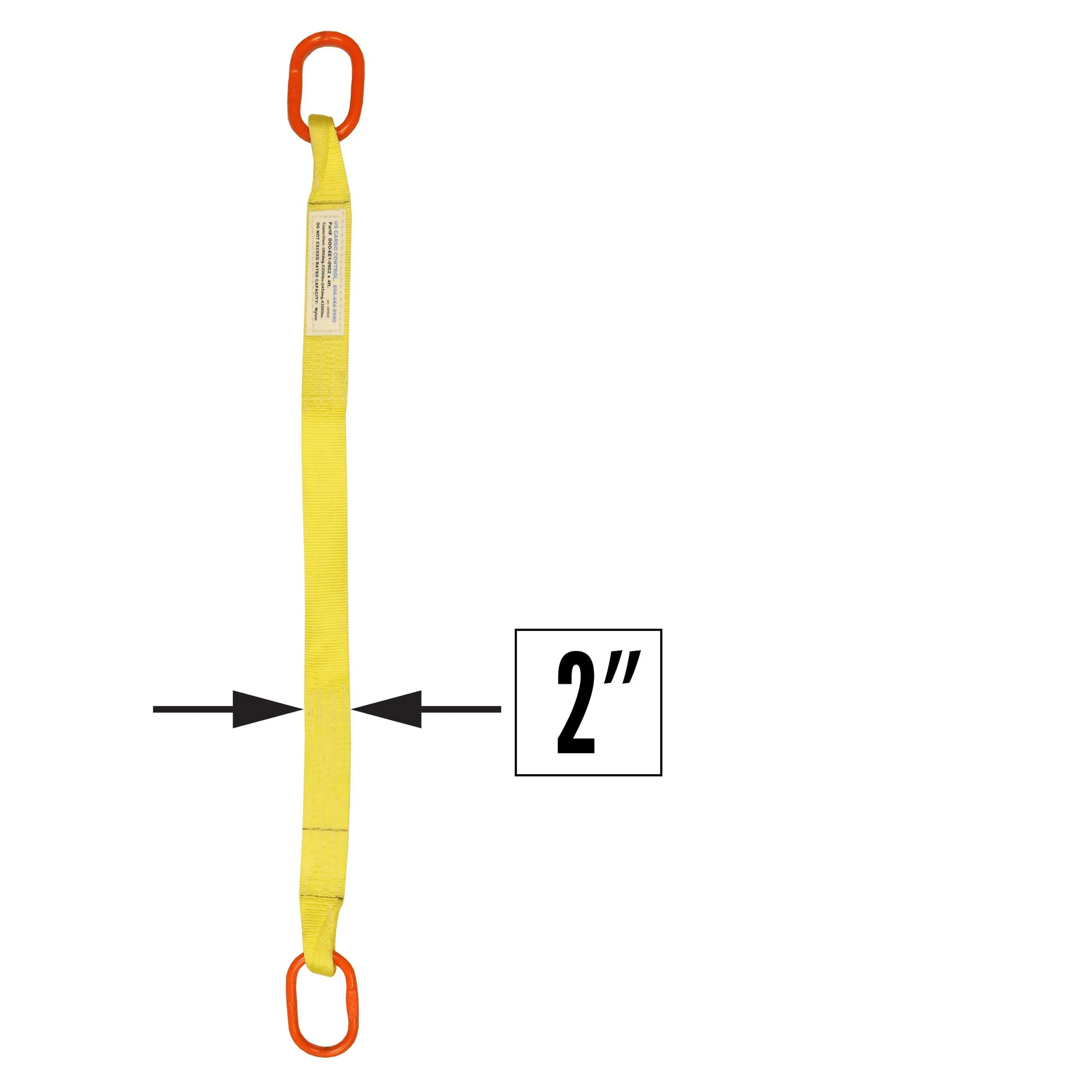 2"x5' (1 ply) Single Leg Nylon Sling w/ Master Link Both Ends