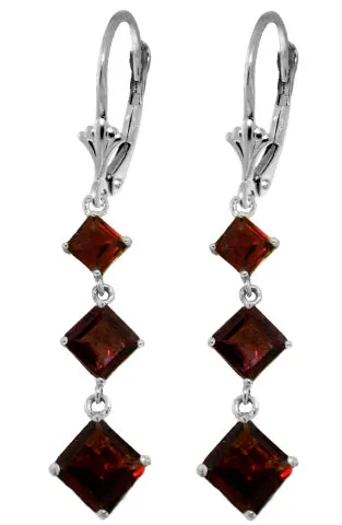 4.79 Carat 14K Solid Yellow Gold Adrenaline Garnet Earrings