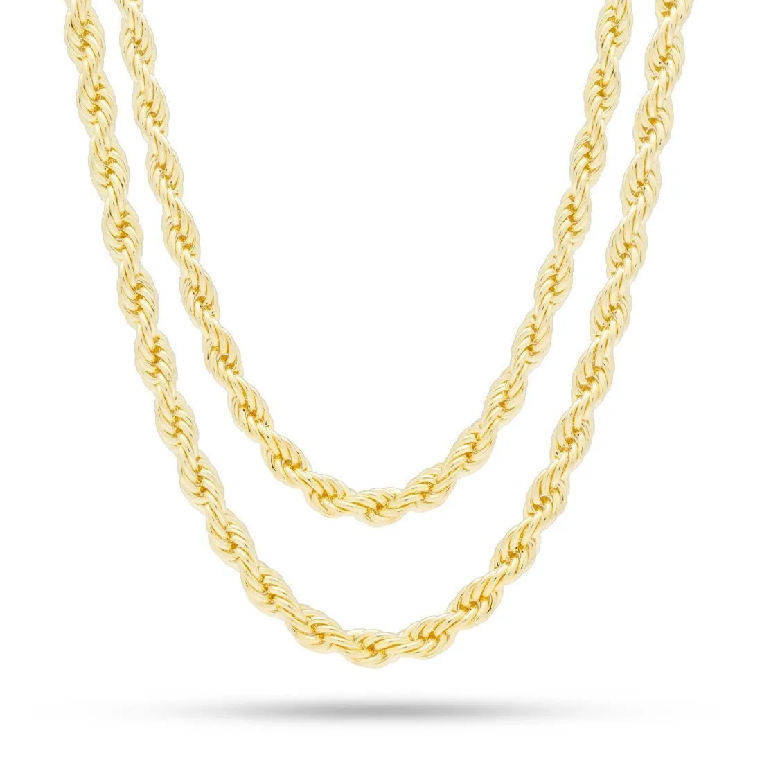 6mm 14K Gold Rope Choker Set