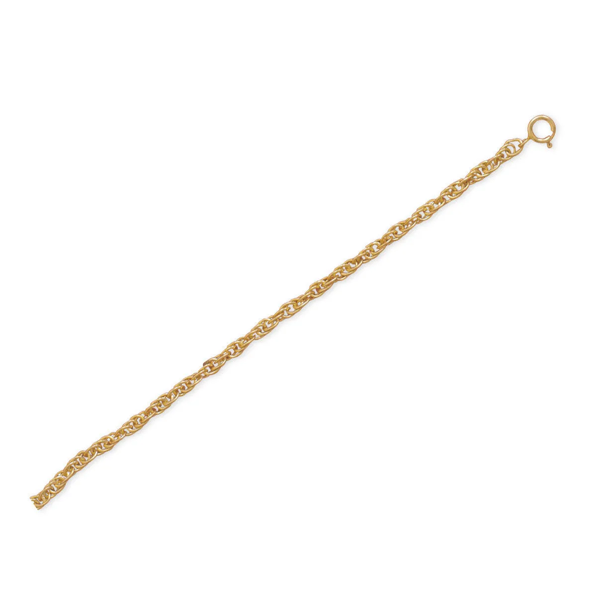 9" 1" 14/20 Gold Filled Rope Chain Anklet