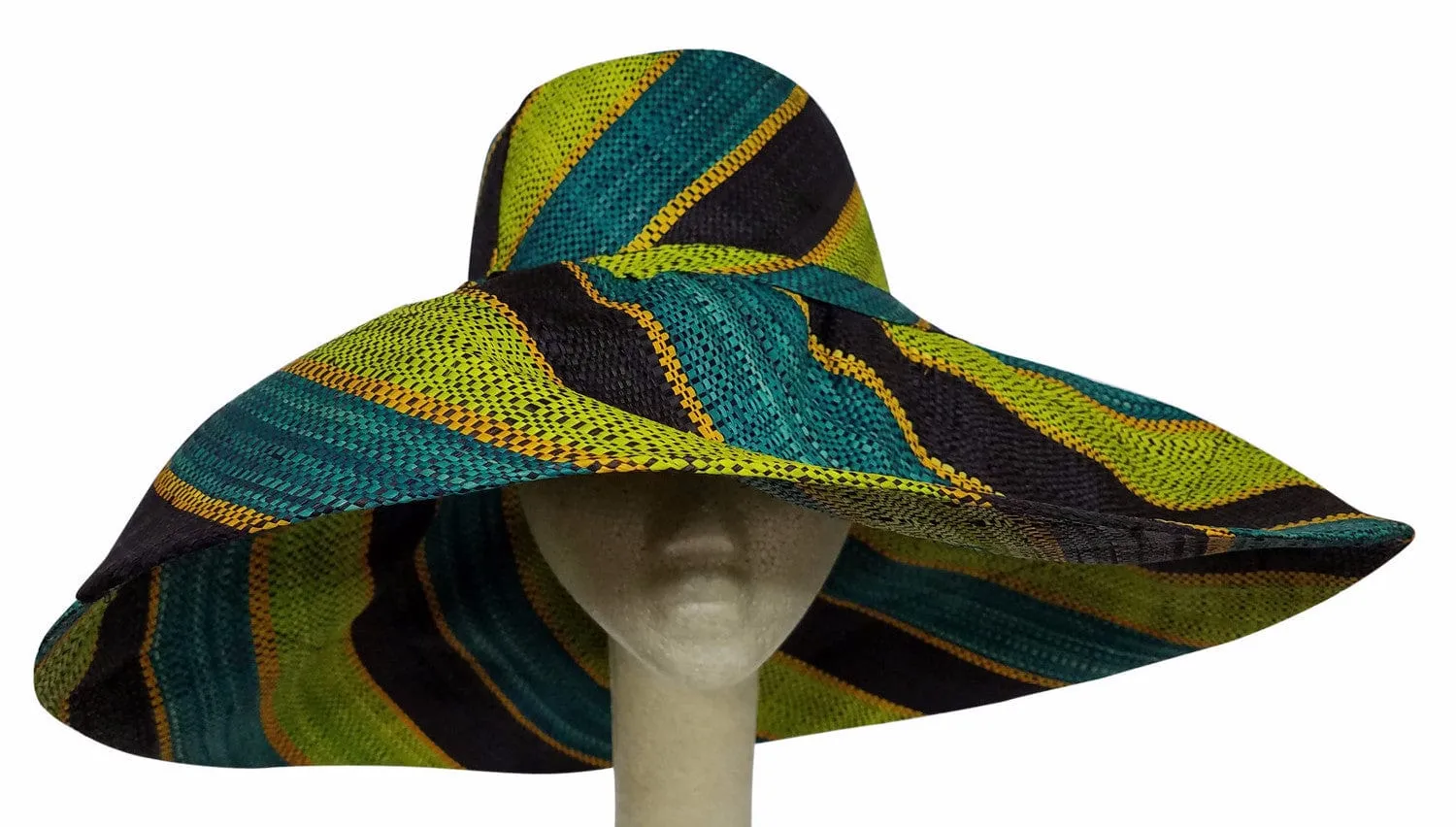 Abiona: Madagascar Big Brim Raffia Sun Hat