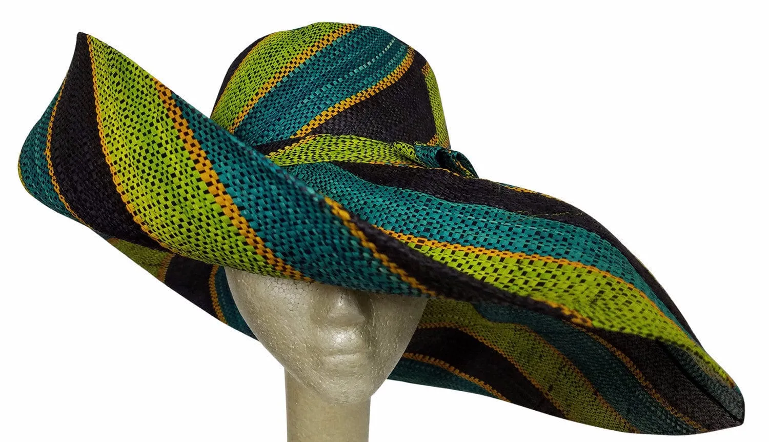 Abiona: Madagascar Big Brim Raffia Sun Hat