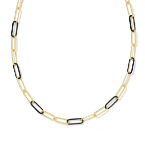 Ainsley Chain Necklace in Black