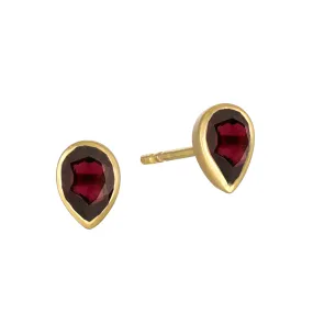 All Love Garnet Stud Earrings