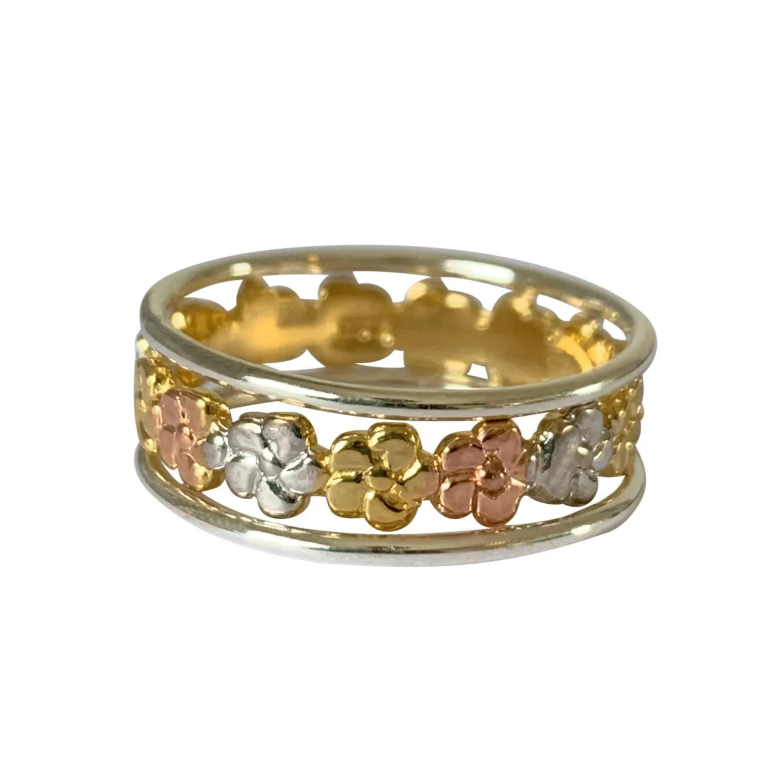 Aloha Lei Sterling Gold Rose Toe Ring