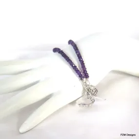 Amethyst Double Strand Handmade Bracelet