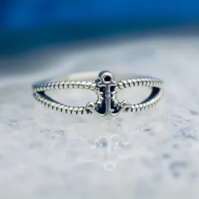 Anchor Ring (925) Sterling Silver