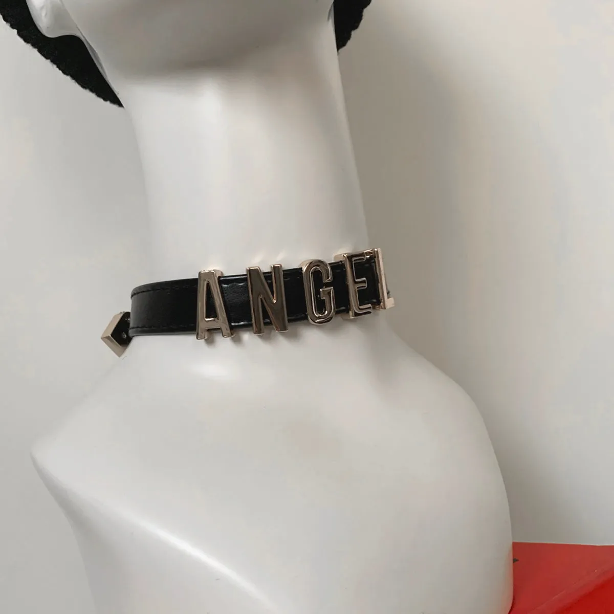 ANGEL VEGAN LEATHER CHOKER - MJN