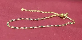 Anklet Payal 3093 Golden Indian Payal Shieno Sarees