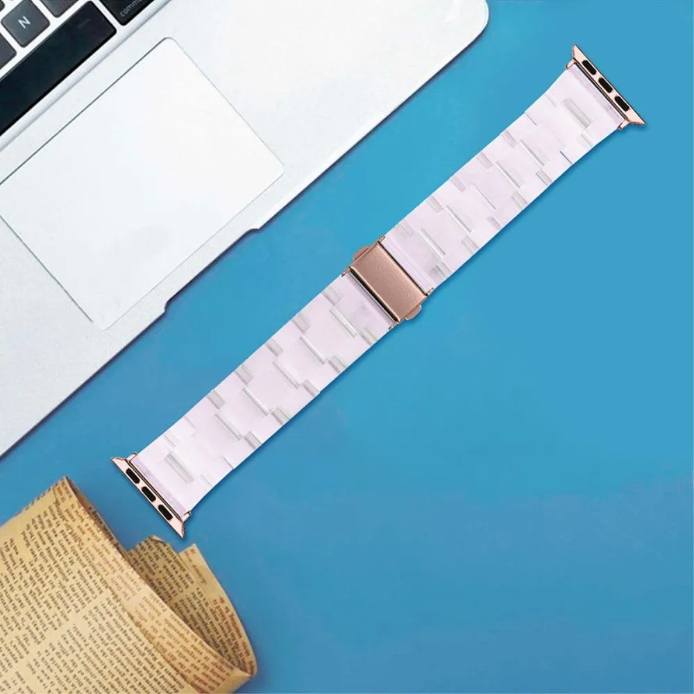 Apple Watch (41mm) 3 bead resin watch strap - Pink