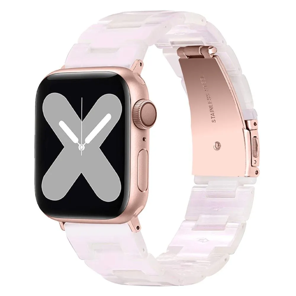 Apple Watch (41mm) 3 bead resin watch strap - Pink