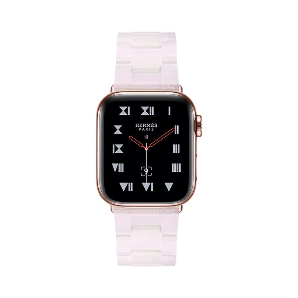 Apple Watch (41mm) 3 bead resin watch strap - Pink