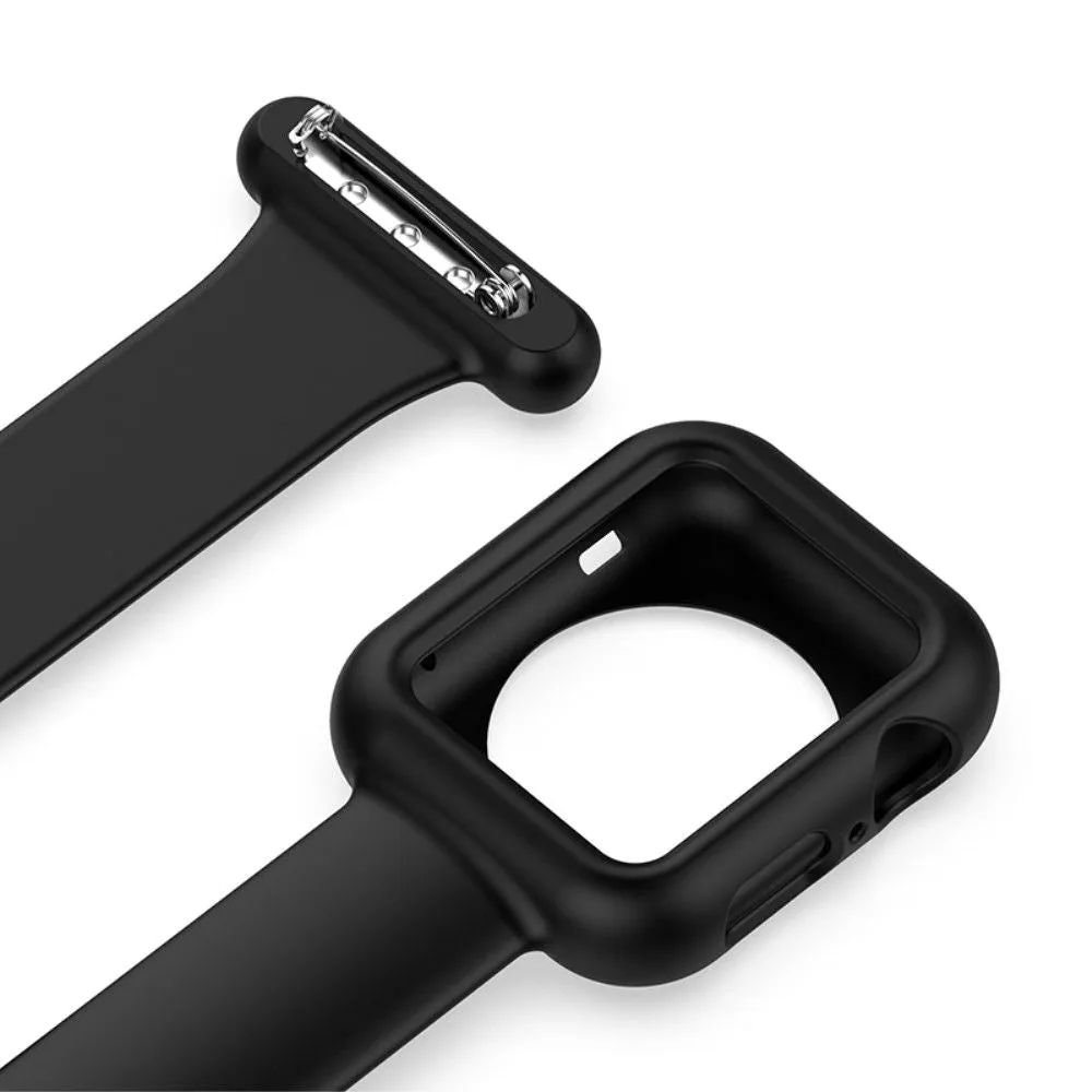 Apple Watch (45mm) silicone watch strap - Black