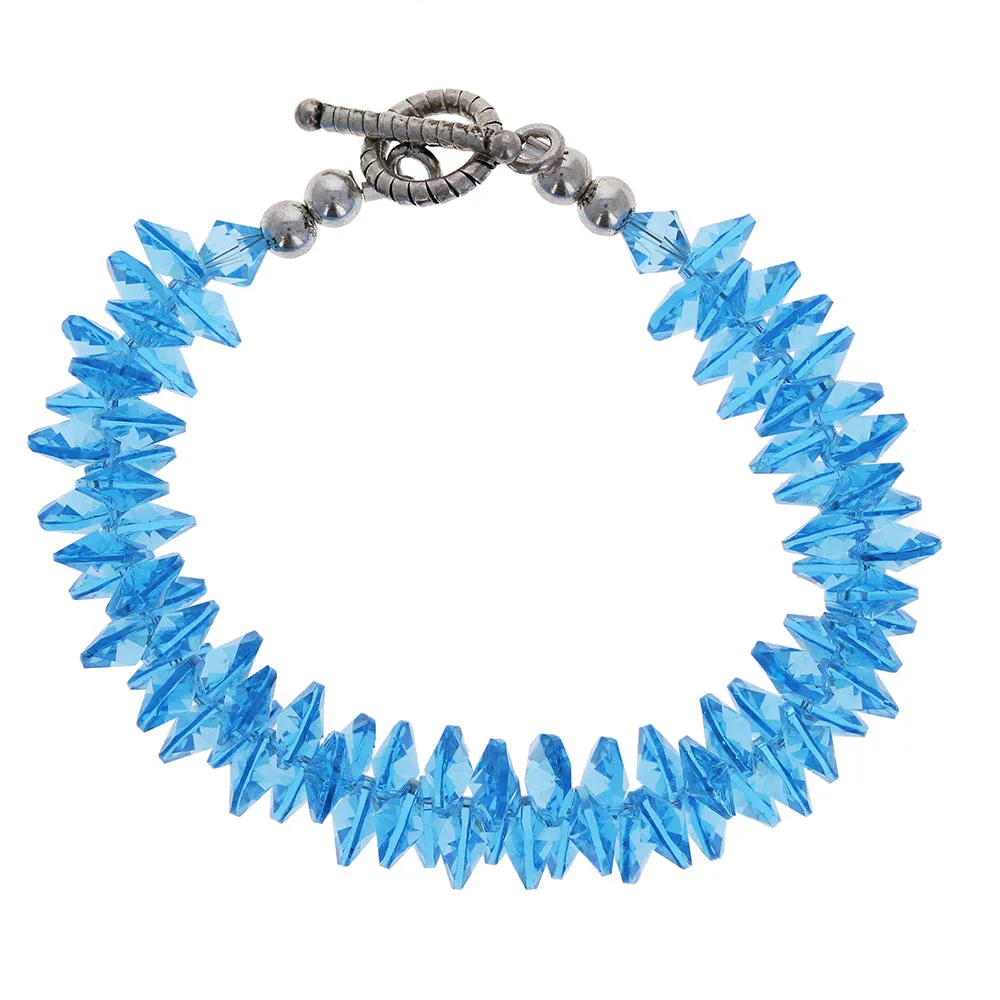 Aqua Swarovski Crystal Bracelet