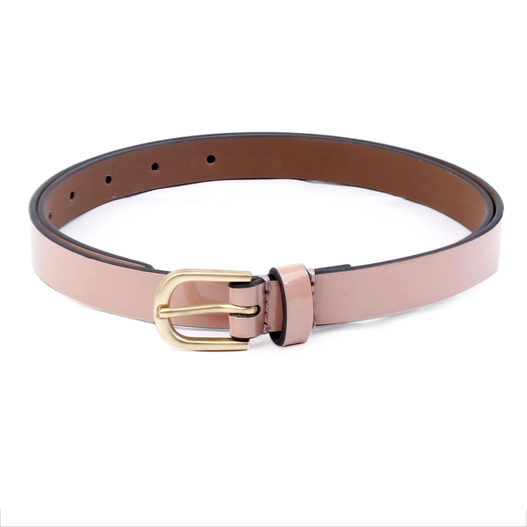 Bacca Bucci STRIATO Slim Belt— Glossy Finish Elegance for Versatile Styling- 18 MM