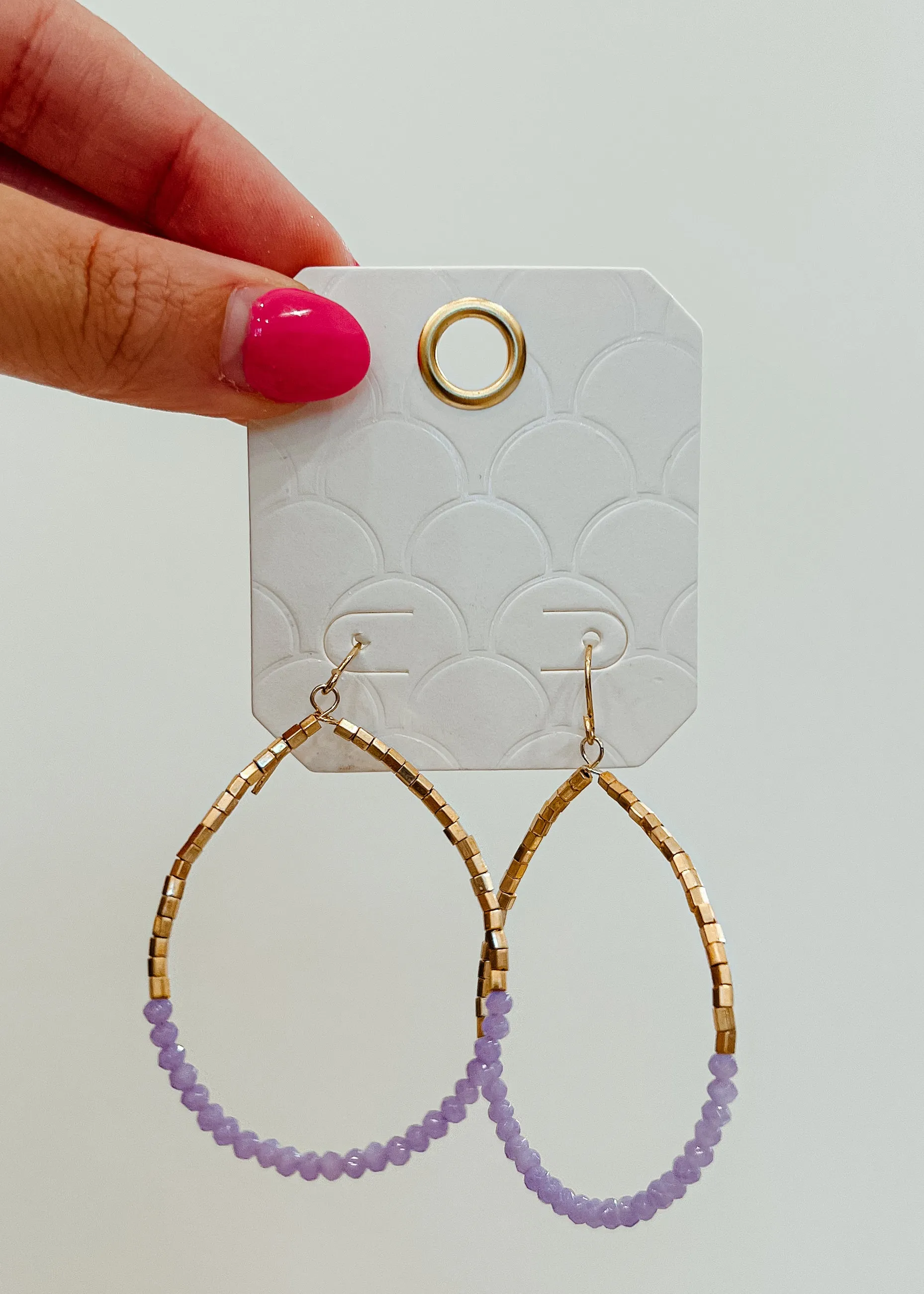 Beaded Teardrop Earrings