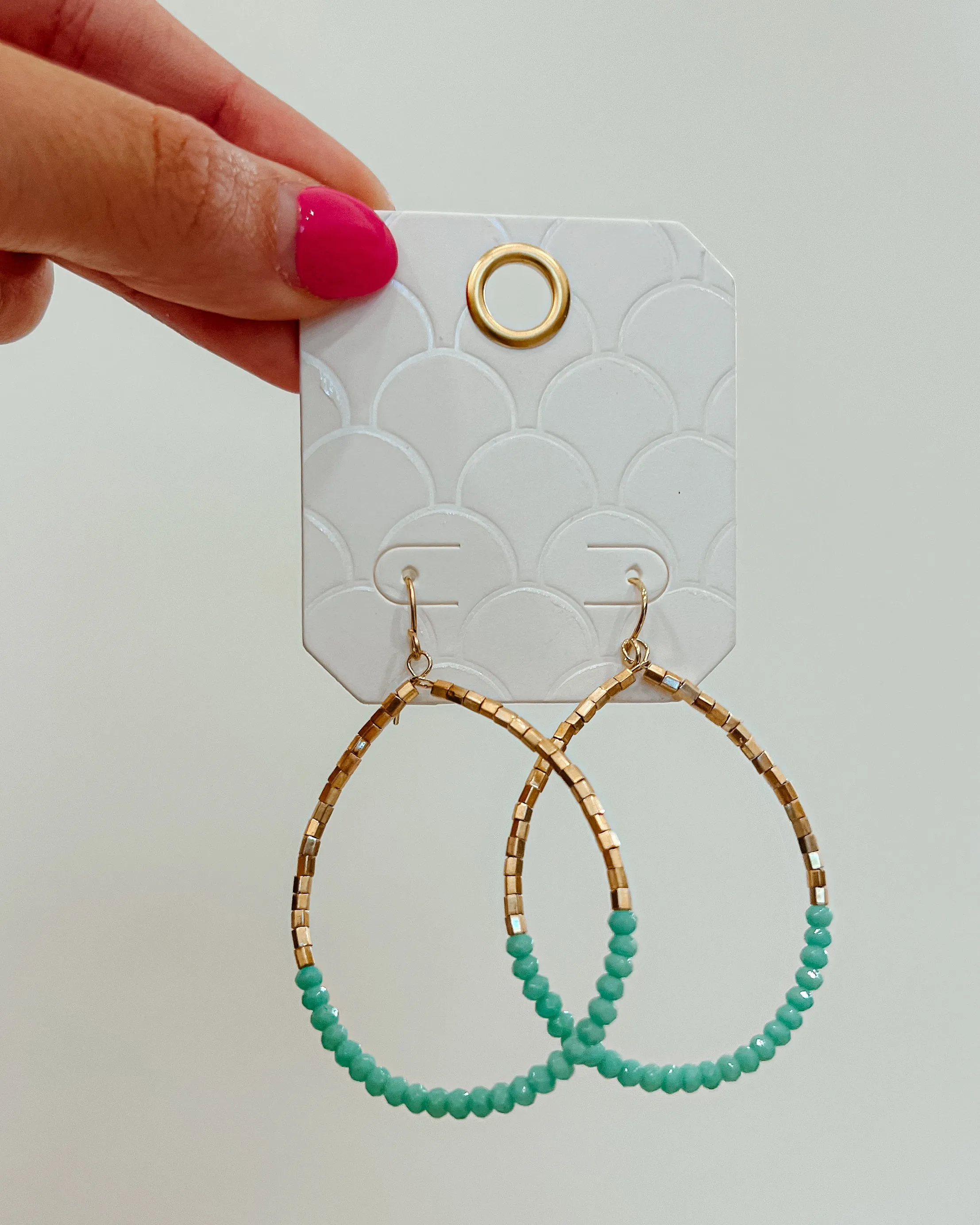 Beaded Teardrop Earrings