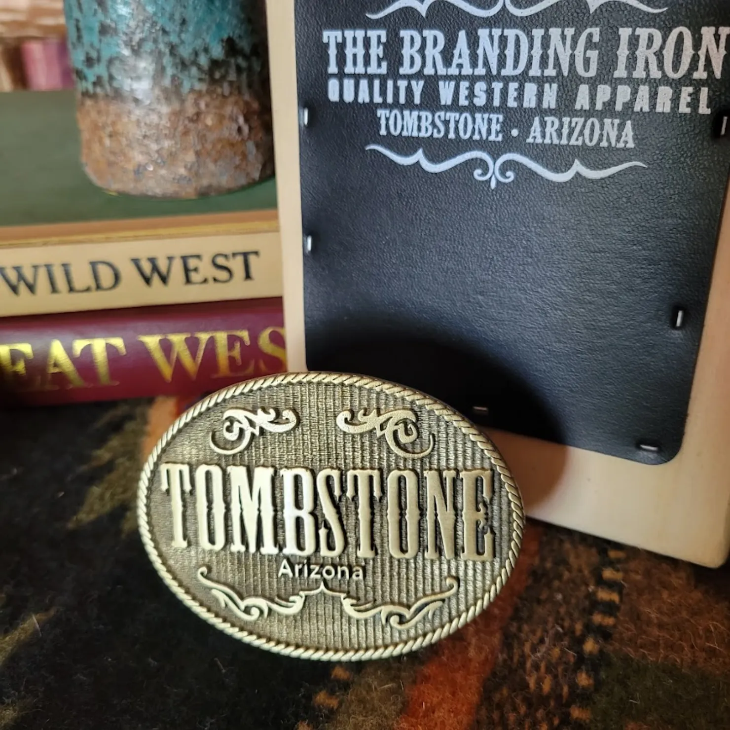 Belt Buckle the "Tombstone Arizona" by Colorado Silver Star     Made in the USA    5170/B