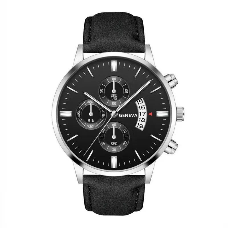 Belt Quartz Watch Fashion Calendar Men 'S Watch Business Watch Men