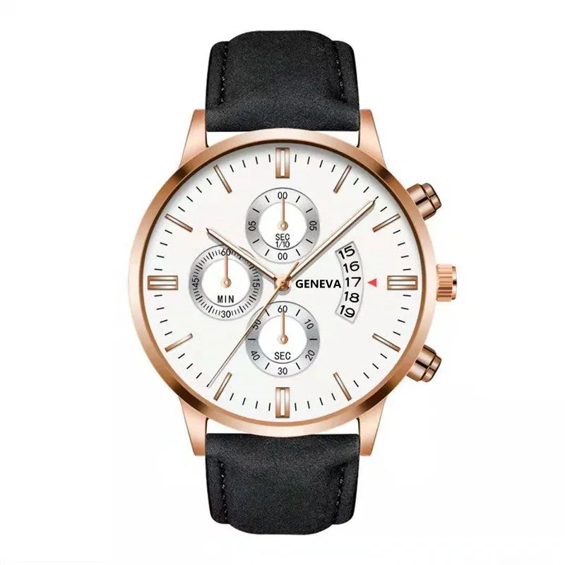 Belt Quartz Watch Fashion Calendar Men 'S Watch Business Watch Men