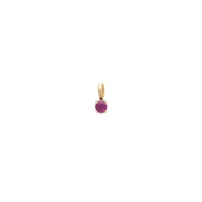 Birthstone Charm | Gold & Garnet