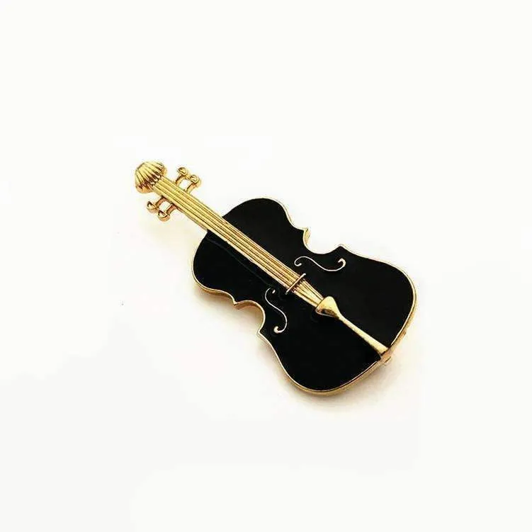 Black Cello Brooch / Pin - Music Gift