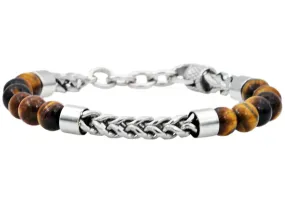 Blackjack Men's Bracelet Tiger Eye & SS BJB220TE