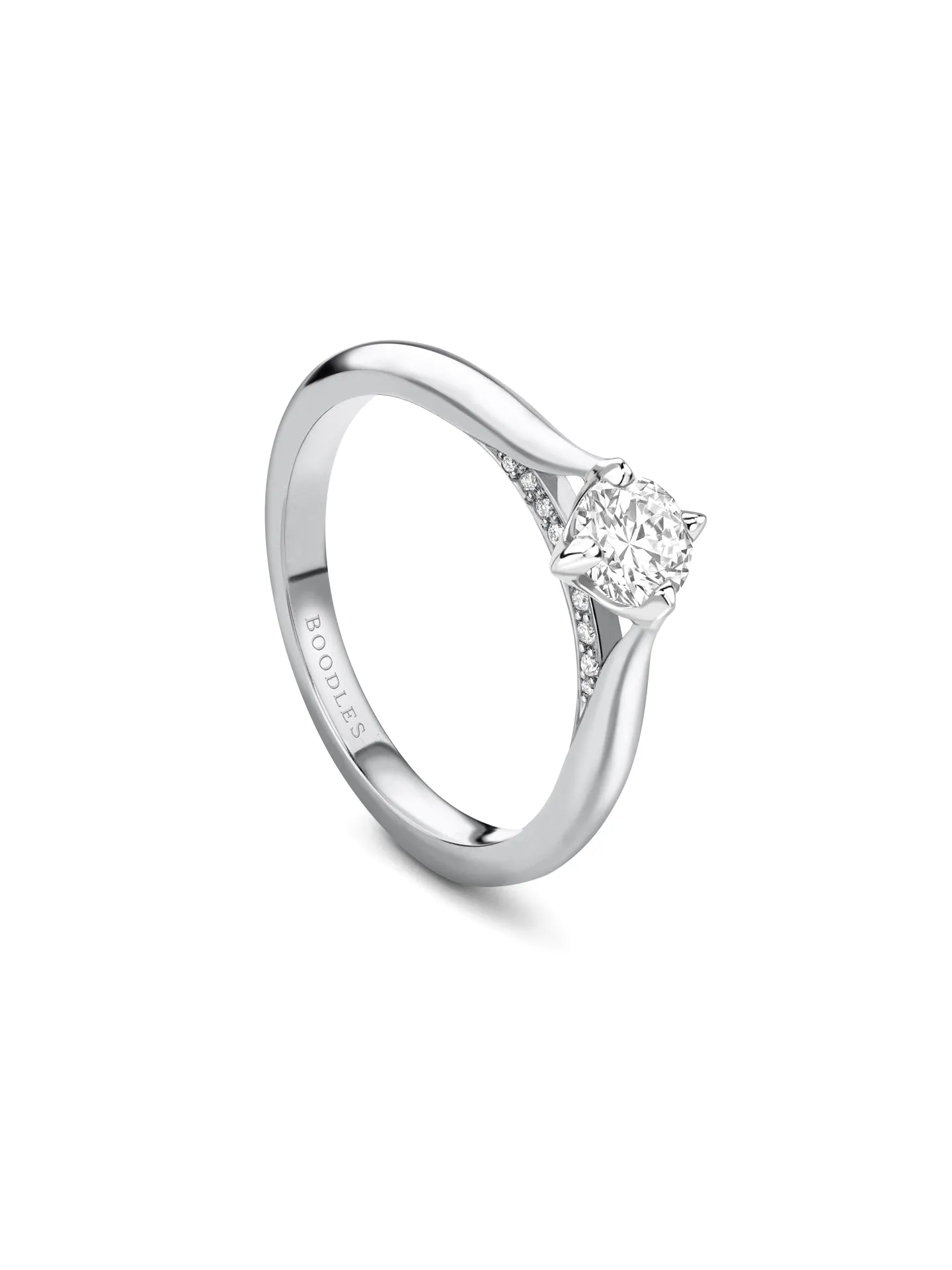 Boodles Brilliance Platinum Diamond Engagement Ring 0.5 Carat