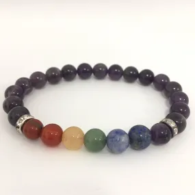 Bracelet 7 Chakra - Amethyst